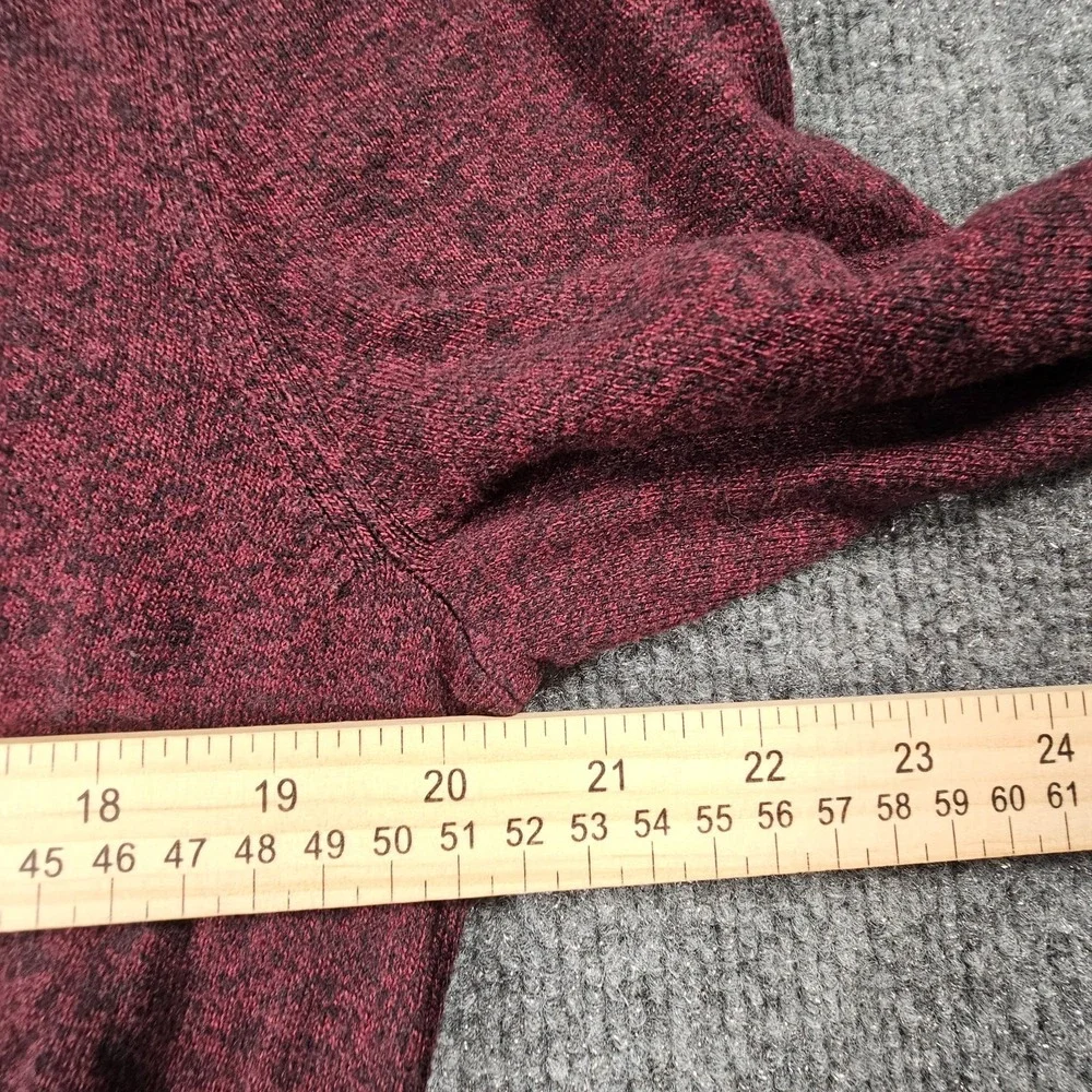 Banana Republic Luxe Sweater Collection Burgundy 1/4 Zip Pullover‎ Men's L
